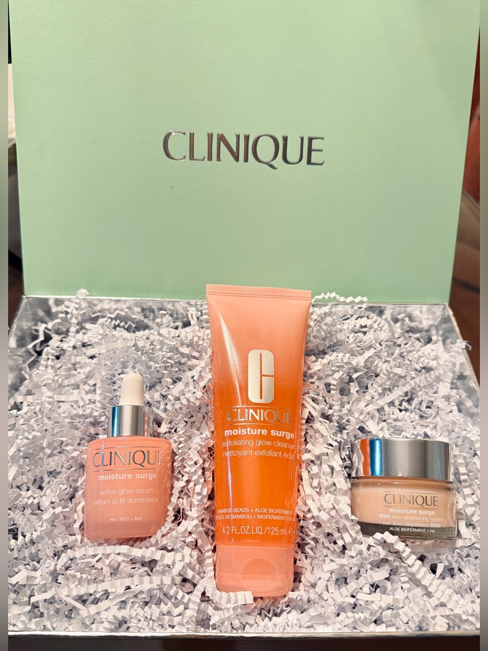Clinique Moisture Surge Glow Routine Bundle — 3 Full-Size Products -$108 Value